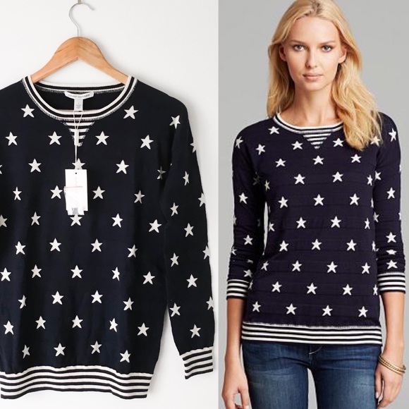 Autumn Cashmere Sweaters - NEW Autumn Cashmere Stars & Stripes Sweatshirt